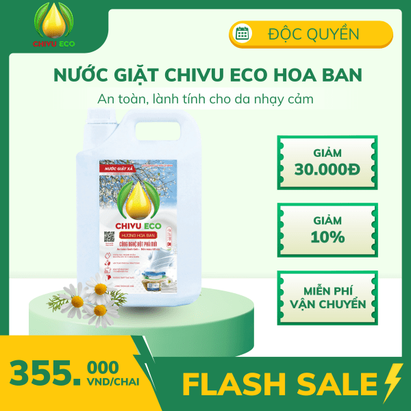NƯỚC GIẶT CHIVU ECO HOA BAN - 5L - Ảnh 7