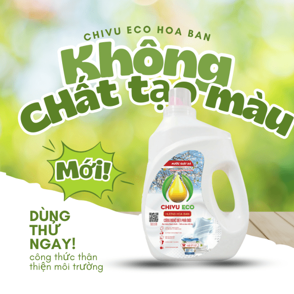 NƯỚC GIẶT CHIVU ECO HOA BAN - 3,2L - Ảnh 3