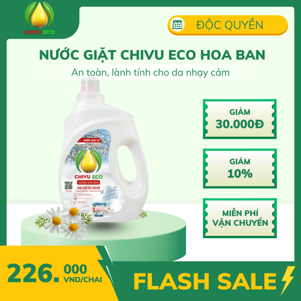 NƯỚC GIẶT CHIVU ECO HOA BAN - 3,2L - Ảnh 7