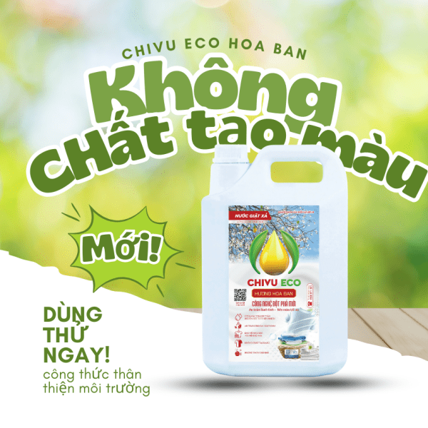 NƯỚC GIẶT CHIVU ECO HOA BAN - 5L - Ảnh 3
